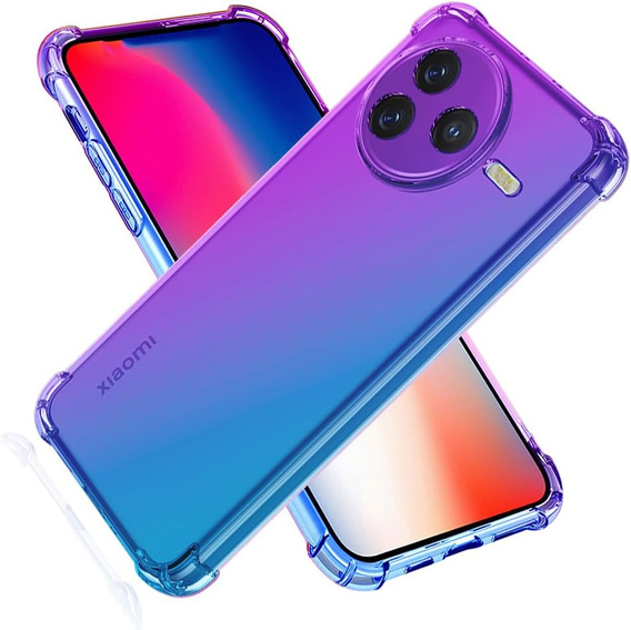 Tok Xiaomi Poco F7 Pro, Gradient Dropproof, Lila / kék