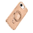 Az iPhone 16e tok, Glittery Magnetic Kickstand, rózsaszín rose gold