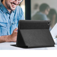 Tok Samsung Galaxy Tab S10 Lite / S10 FE / S9 FE, Business Card and Pen Slotl, fekete