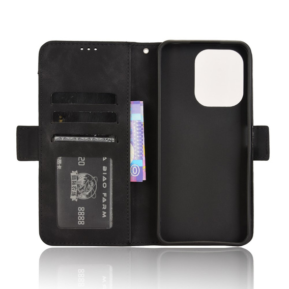 Pattintható tok a Xiaomi Redmi 13, Card Slot, fekete