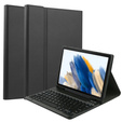 Tok + billentyűzet Samsung Galaxy Tab A8 10.5, Leather Pen Slot, fekete