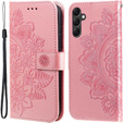 Pattintható tok a Samsung Galaxy A14 4G/5G, Mandala Flower, rózsaszín rose gold
