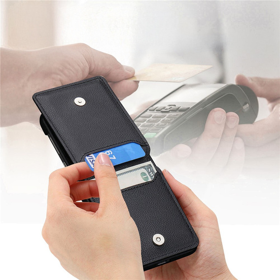 Tok kártyafoglalattal és gyűrűvel a Samsung Galaxy Z Flip7 készülékhez