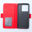Pattintható tok a Xiaomi 13T / 13T Pro, Card Slot, piros