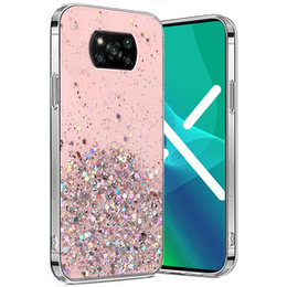 Telefontok a Xiaomi POCO X3 / X3 NFC, Glittery, rózsaszín