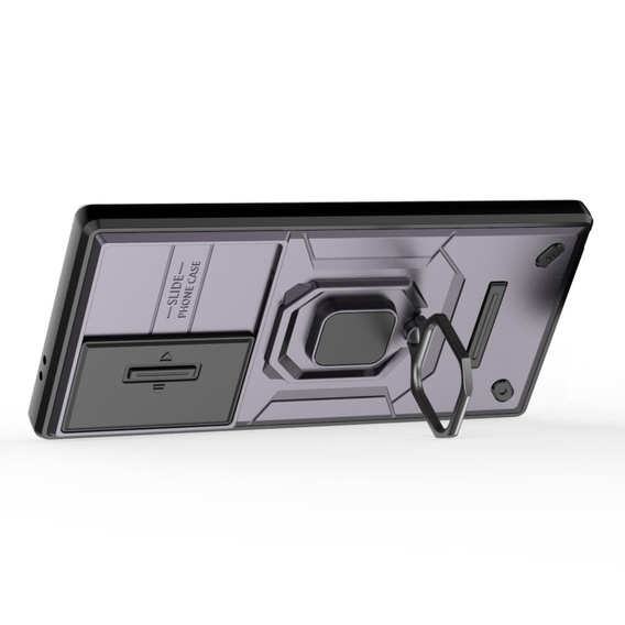 Telefontok a Samsung Galaxy S24 Ultra, KickStand Camera Lens, lila