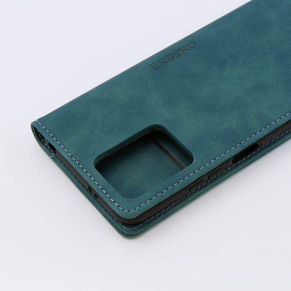 Telefontok a Xiaomi Redmi Note 12 5G / Poco X5 5G, ERBORD Vintage, pénztárca patenttal, kék
