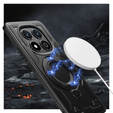 tok Xiaomi Redmi Note 14 Pro 5G /  Poco X7 5G, katonai MagSafe, fekete + 9H Glass