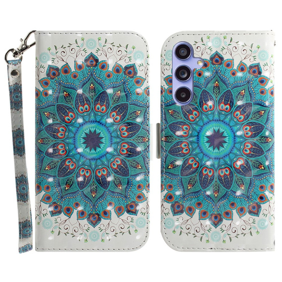 Pattintható tok a Samsung Galaxy A35 5G, Wallet, Mandala Flower