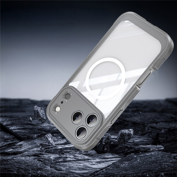 Ütésálló tok üveggel MagSafe iPhone 17 Pro Max készülékhez