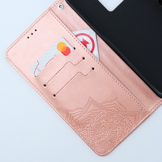 Pattintható tok a Xiaomi 13T / 13T Pro, Mandala, rózsaszín rose gold