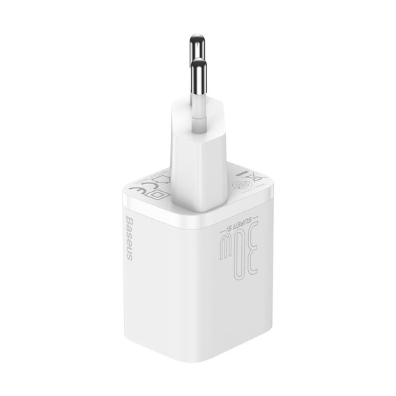 Baseus Super Si PD 30 W-os hálózati töltő, 1× USB-C okostelefonokhoz