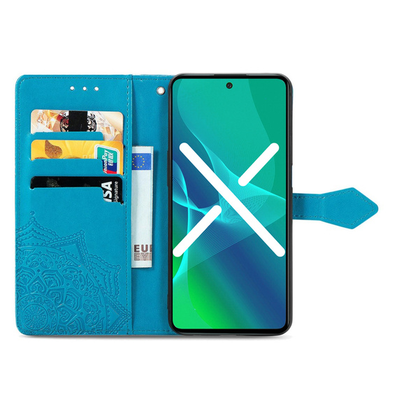 Pattintható tok a Samsung Galaxy A13 4G, mandala, kék
