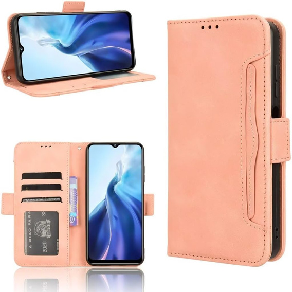 Pattintható tok a Realme Note 70T 4G, Card Slot, rózsaszín