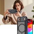 Matte tok iPhone Air készülékhez, MagSafe-hoz, kameravédelemmel, fekete