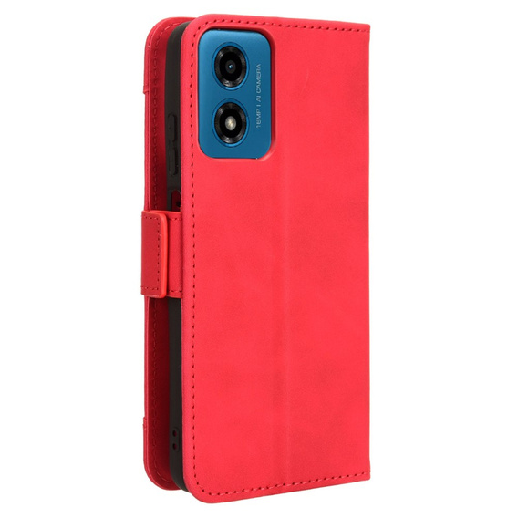 Pattintható tok a Motorola Moto E14, Card Slot, piros
