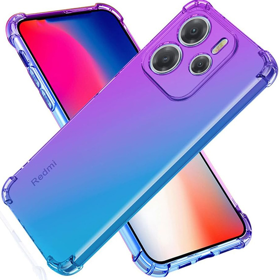 Tok Xiaomi Redmi Note 14 4G, Gradient Dropproof, Lila / kék