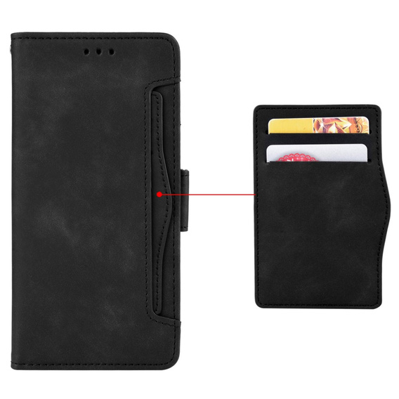 Pattintható tok a OnePlus 12 5G, Card Slot, fekete