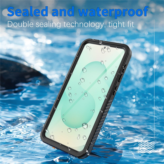 Redpepper IP68 vízálló tok Samsung Galaxy S26 Plus készülékhez, fekete