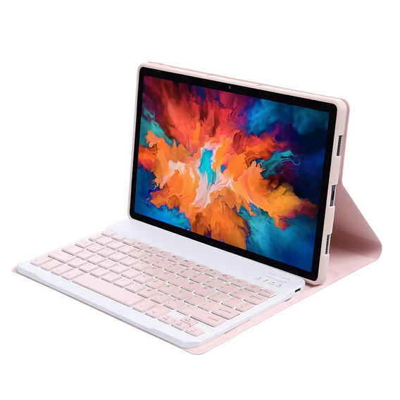 Tok + billentyűzet Lenovo Tab P11 J606F / P11 5G J607Z, rózsaszín rose gold