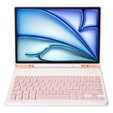 Tok + billentyűzet Apple iPad Air 11" 6 gen. 2024, Leather Pen Slot, rózsaszín rose gold