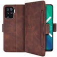 Pattintható tok a Oppo Reno5 Lite, Card Slot, barna
