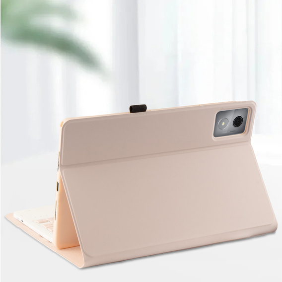 Bluetooth billentyűzet tok touchpaddal Lenovo Tab K11 Plus-hoz - rózsaszín