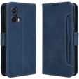 Pattintható tok a Motorola Moto G85, Card Slot, sötétkék