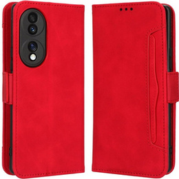 Pattintható tok a Honor 70 5G, Card Slot, piros