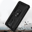 Páncélozott telefontok a Xiaomi Redmi Note 8 Pro, Nox Case Ring, fekete