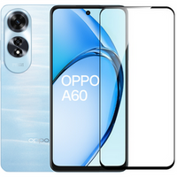 3D edzett üveg Oppo A60 készülékhez, fekete keret