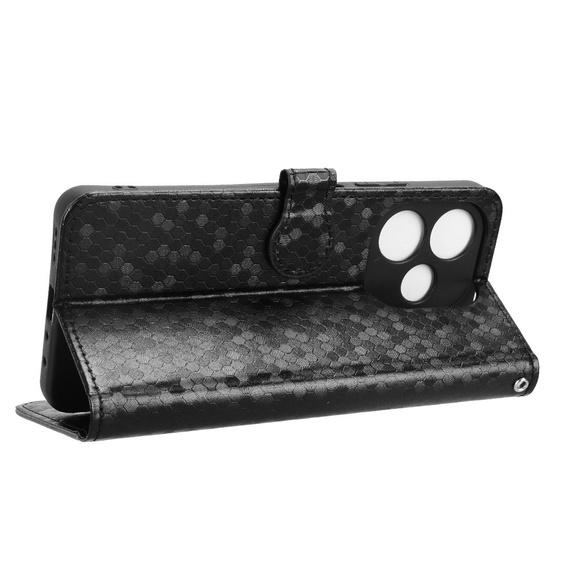 Flap tok Oppo A5 Pro 5G, Wallet Rhombus, fekete