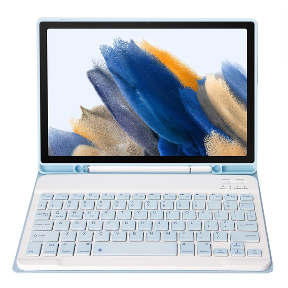 Tok + billentyűzet Samsung Galaxy Tab A8 10.5 X200 / X205, kék