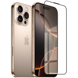 3D edzett üveg iPhone 16 Pro készülékhez, fekete