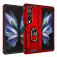 Páncélozott telefontok a Samsung Galaxy Z Fold 4 5G, Nox Case Ring, piros