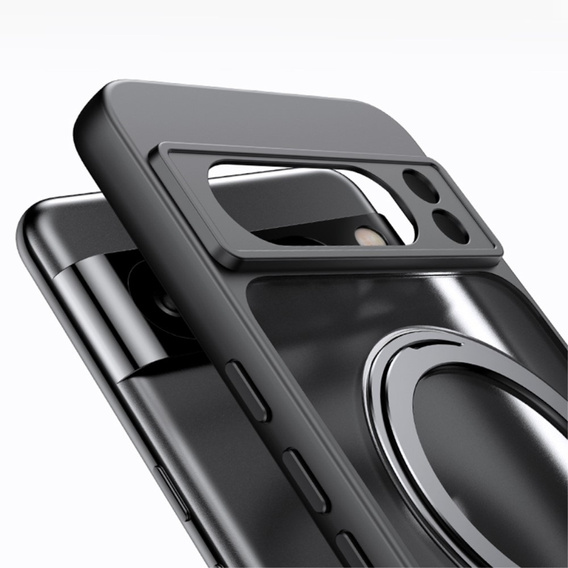 Tok a Google Pixel 8A készülékhez, Fusion Hybrid Kickstand, MagSafe-hoz, átlátszó