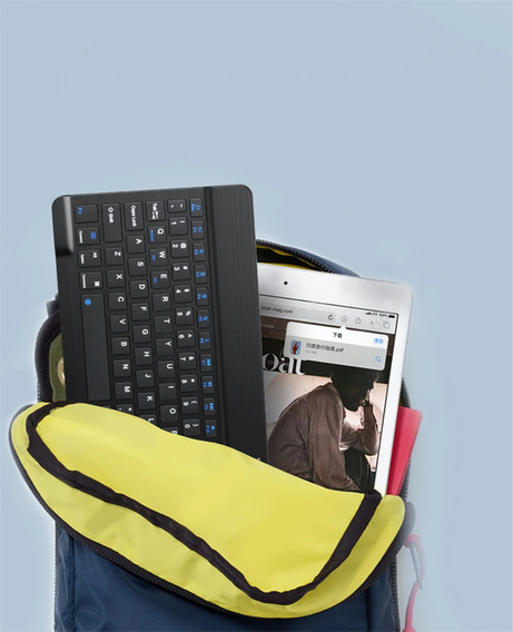 Tok + billentyűzet Apple iPad Pro 11" 5 gen. 2024, Leather Pen Slot TouchPad, fekete