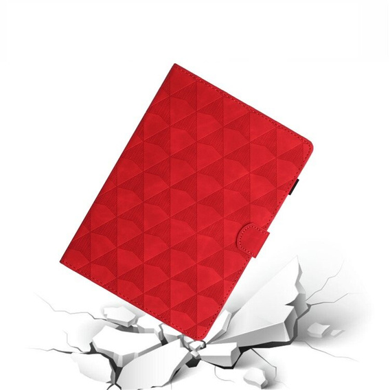 Tok Lenovo Tab M10 Plus 10.6 Gen 3 TB-125F TB-128F, Classic, tolltartóval, piros