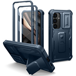 Páncélozott tok a Samsung Galaxy S25, Dexnor Full Body (Two Frames), sötétkék