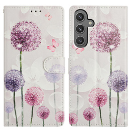 Pattintható tok a Samsung Galaxy A15 5G, Wallet, Dandelion