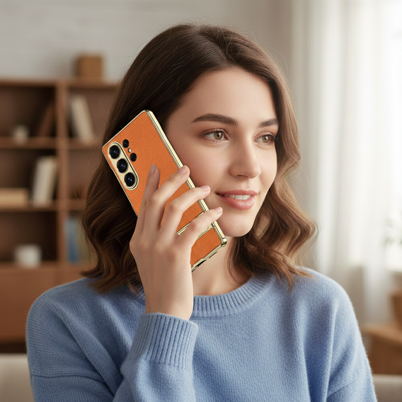 Electro Frame bőr tok állvánnyal Samsung Galaxy S26 Ultra készülékhez