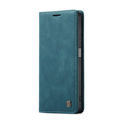 CASEME tok Samsung Galaxy A12 / M12 / A12 2021, Leather Wallet Case, kék