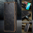 Pattintható tok a Samsung Galaxy S23, ERBORD Waxy Wallet, barna