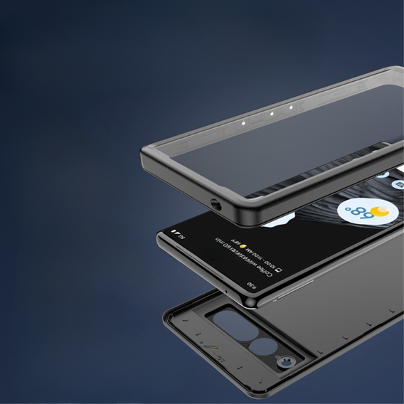 IP68 vízálló tok a Google Pixel 7 Pro, Redpepper, fekete