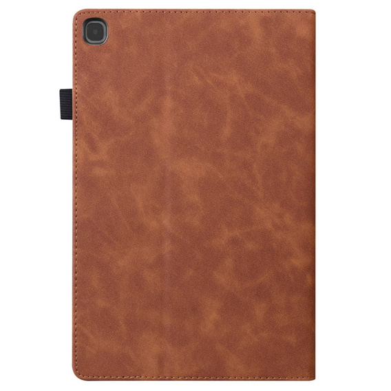 Tok Samsung Galaxy Tab S6 Lite, Classic, tolltartóval, barna