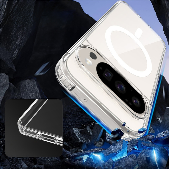 Tok a Google Pixel 9 Pro XL, Fusion Hybrid, MagSafe-hoz, átlátszó