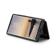 CASEME flip tok Samsung Galaxy S25 Ultra, Litchi Wallet, fekete