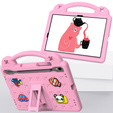Gyermek tok Samsung Galaxy Tab S7/S8/S9, Cute Patterns, állvánnyal, rózsaszín