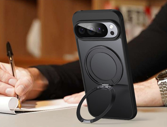 Tok Google Pixel 10 Pro XL , MagSafe tokhoz, állvánnyal, fekete