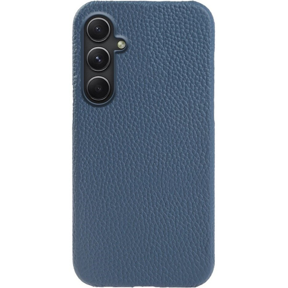 Bőr tok Samsung Galaxy A54, Genuine Leather, kék